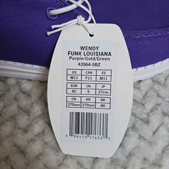 Hey Dude Women's Wendy Funk Louisiana Casual Slip-on Shoes Saints Purple Size 11 - Picture 7 of 9